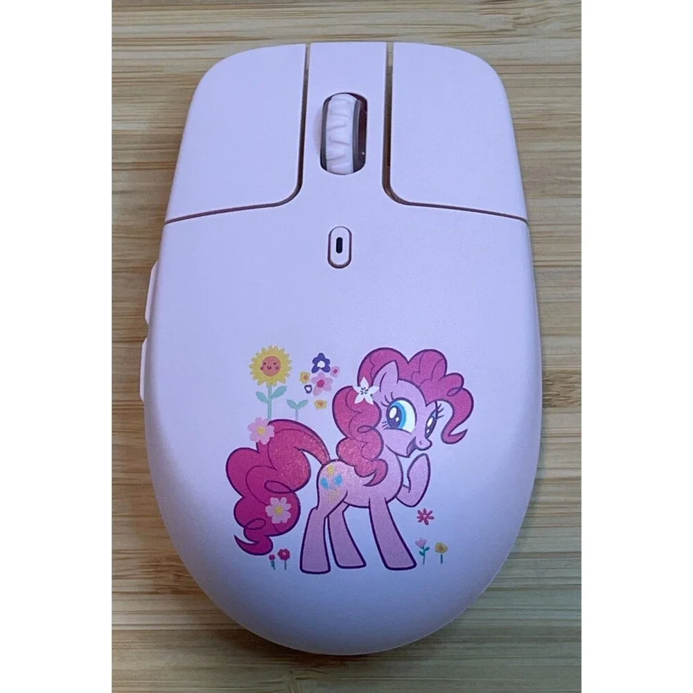 My Little Pony Pink Wireless Mouse Floating Button Design 2.4GHz Dual-Mode - NEW